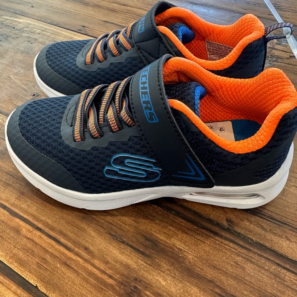 Skechers Kids Sneakers - Navy and Orange